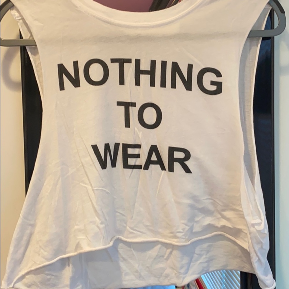 nothing to wear cropped tank